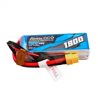 Gens ace G-Tech 1800mAh 11.1V 45C 3S1P Lipo Battery with XT60