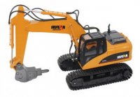 HUINA Tracked Excavator with Breaker, Alloy 1:14 16CH 2.4GHz RTR