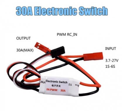 Q Models: 30A Electronic Switch Module 3.7V-27V