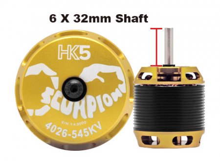 Scorpion HK5-4026-545KV (6x32mm shaft)