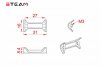 STEAM (MK55022) 550 metal tail pipe clamp / 22MM