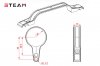 STEAM (MK6011B) Φ25 tail gear lever fixing ring / orang