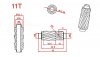 STEAM (MK6017) 11T600 motor helical gear