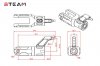 STEAM (MK6032) 600 main rotor blade holder / 7075