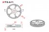 STEAM (MK6044) 550/600 tail drive main gear