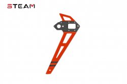 STEAM (MK6069B) 550/600 carbon fiber vertical 2.0MM/red