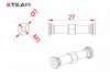 STEAM (MK6071) 550/600 tail carbon fiber fixing group